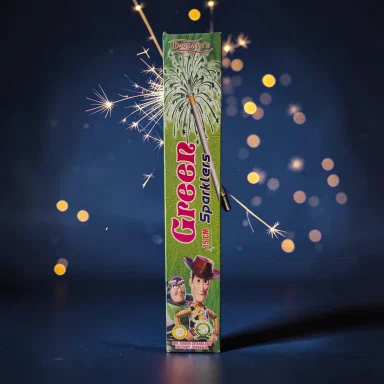 15cm Green Sparklers Crackers