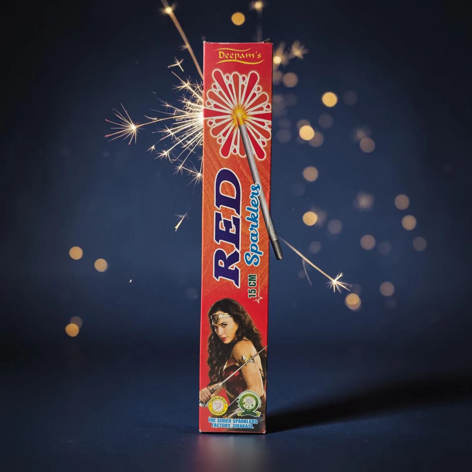 15 Cm Red Sparklers Crackers