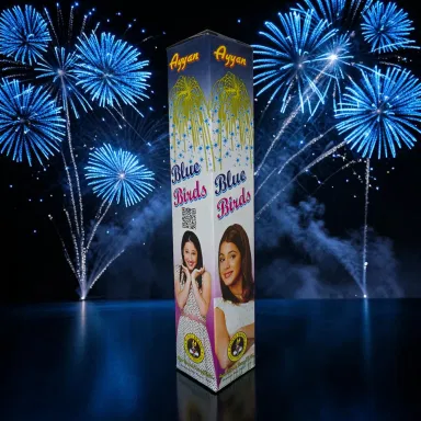 2.5" Pipe Blue - Ayyan Fancy Single Sky Shot Crackers