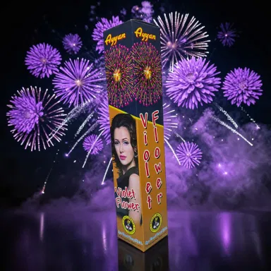 2.5" Pipe Violet - Ayyan Fancy Single Sky Shot Crackers