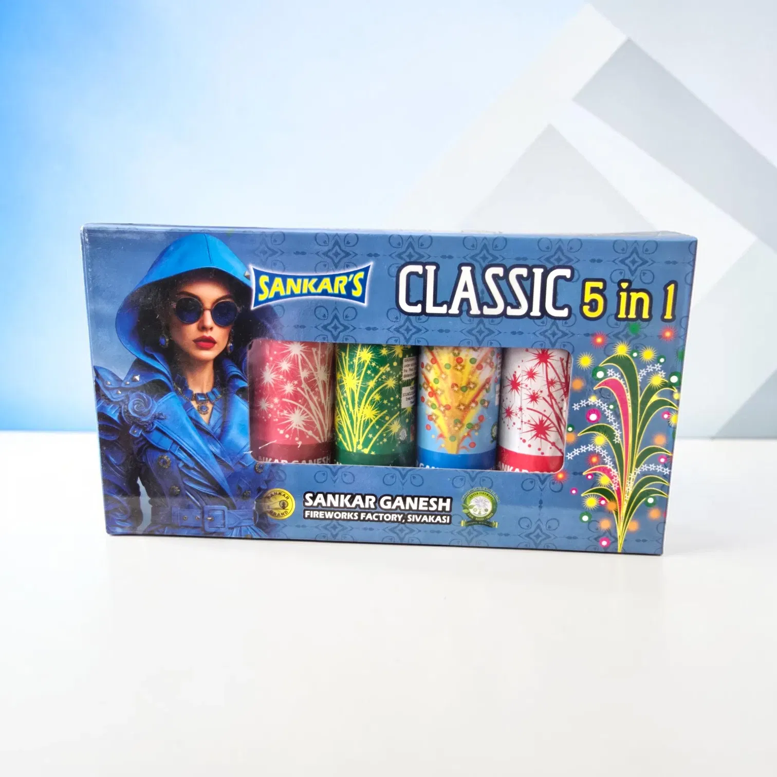 3" Classic 5 in 1 Fancy Fountain Crackers