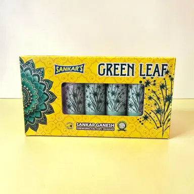 3" Green Leaf Fancy Fountain Crackers