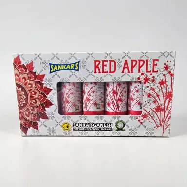 3" Red Apple Fancy Fountain Crackers