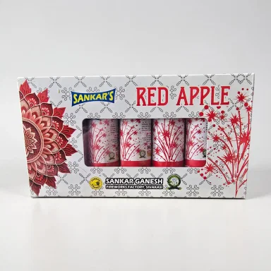 3" Red Apple Fancy Fountain Crackers