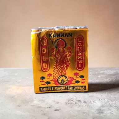 4” Deluxe Gold Lakshmi Crackers