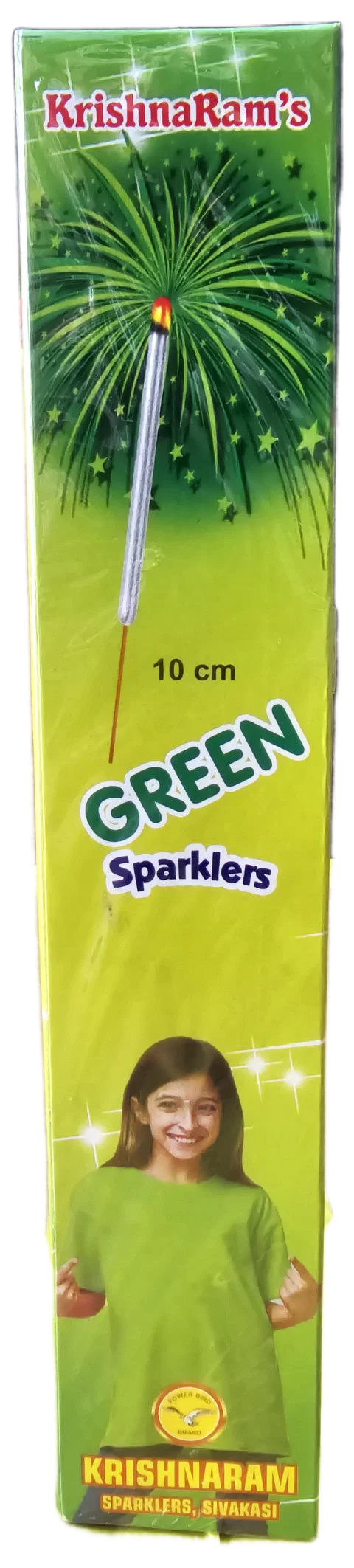 10 Cm Green Sparklers Crackers