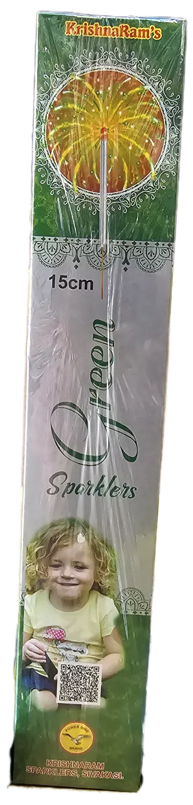 15 cm Green Sparklers Crackers