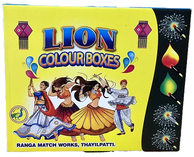 ലയൺ കളർ തീപ്പെട്ടി ലാപ്ടോപ്പ് ബോക്സ് പടക്കങ്ങൾ