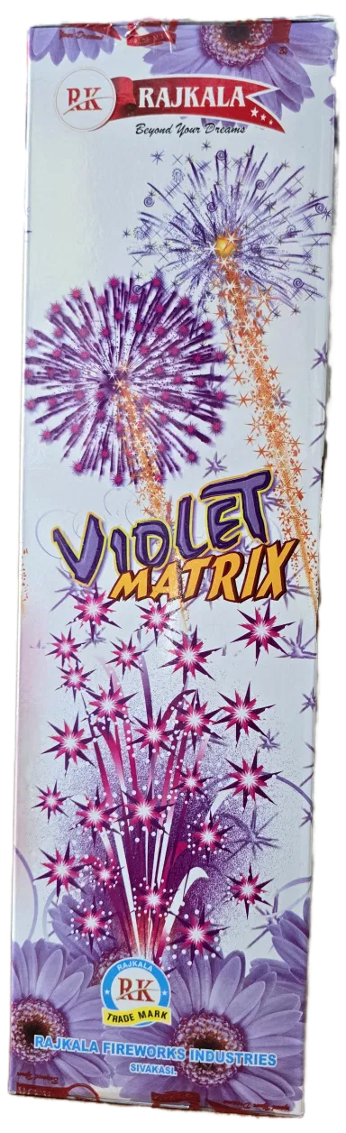 Violet Matrix Shower Crackers