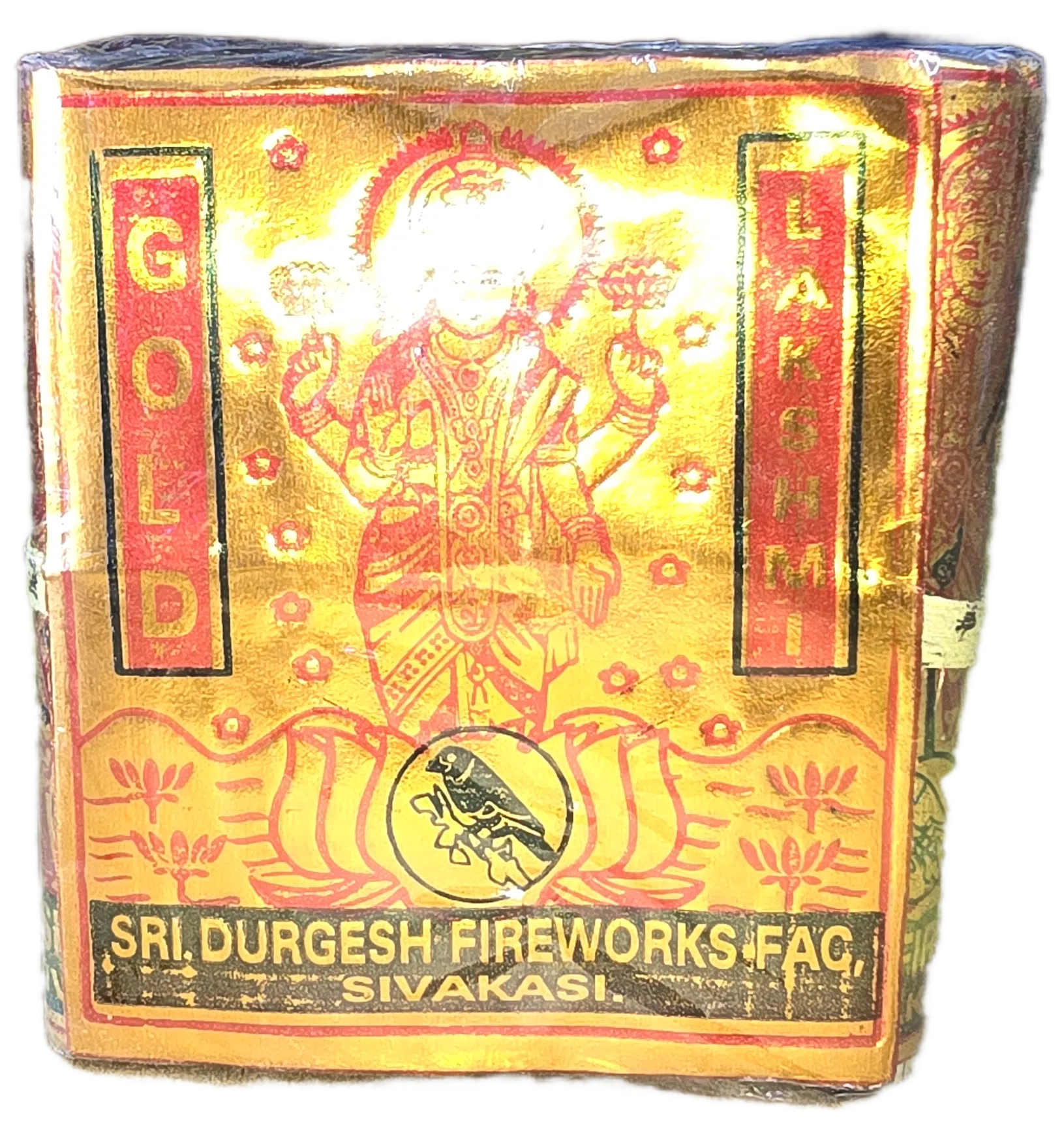 4” Deluxe Gold Lakshmi Crackers