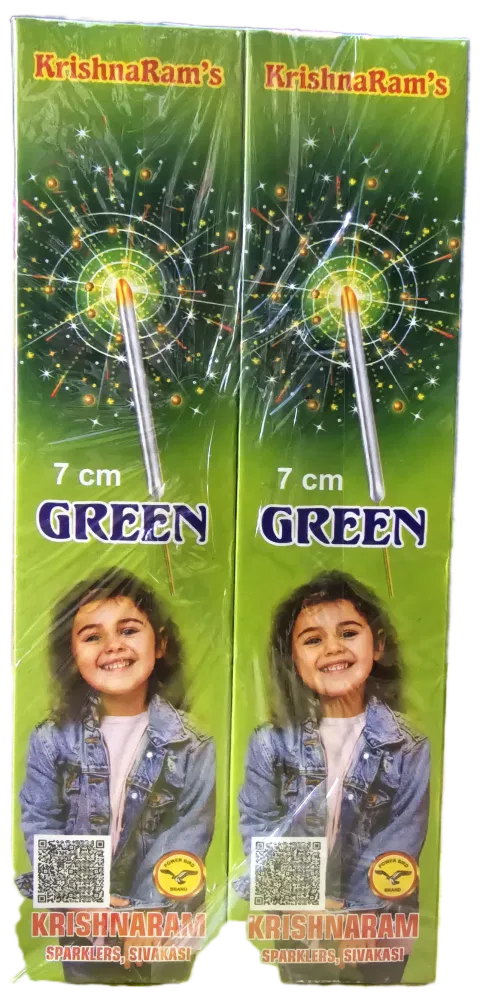 7 Cm Green Sparklers Crackers