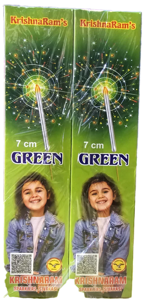 7 Cm Green Sparklers Crackers