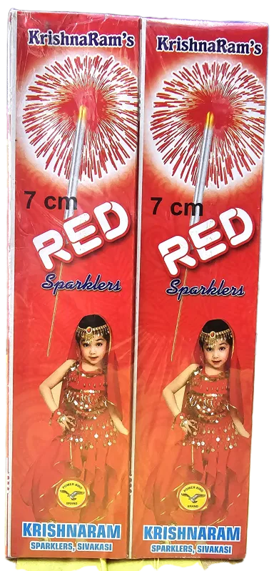7 cm Red Sparklers Crackers