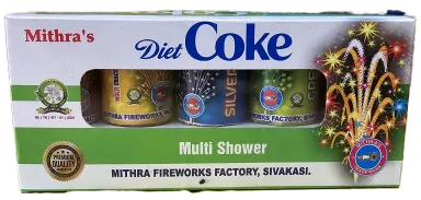 Multi-Color Fancy Fountain - 2 Inch Diet Coke Crackers