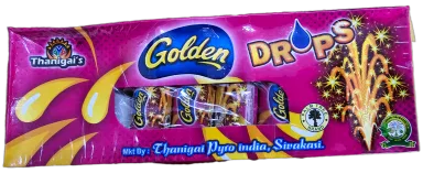 Golden Drops Crackling Fountain Crackers