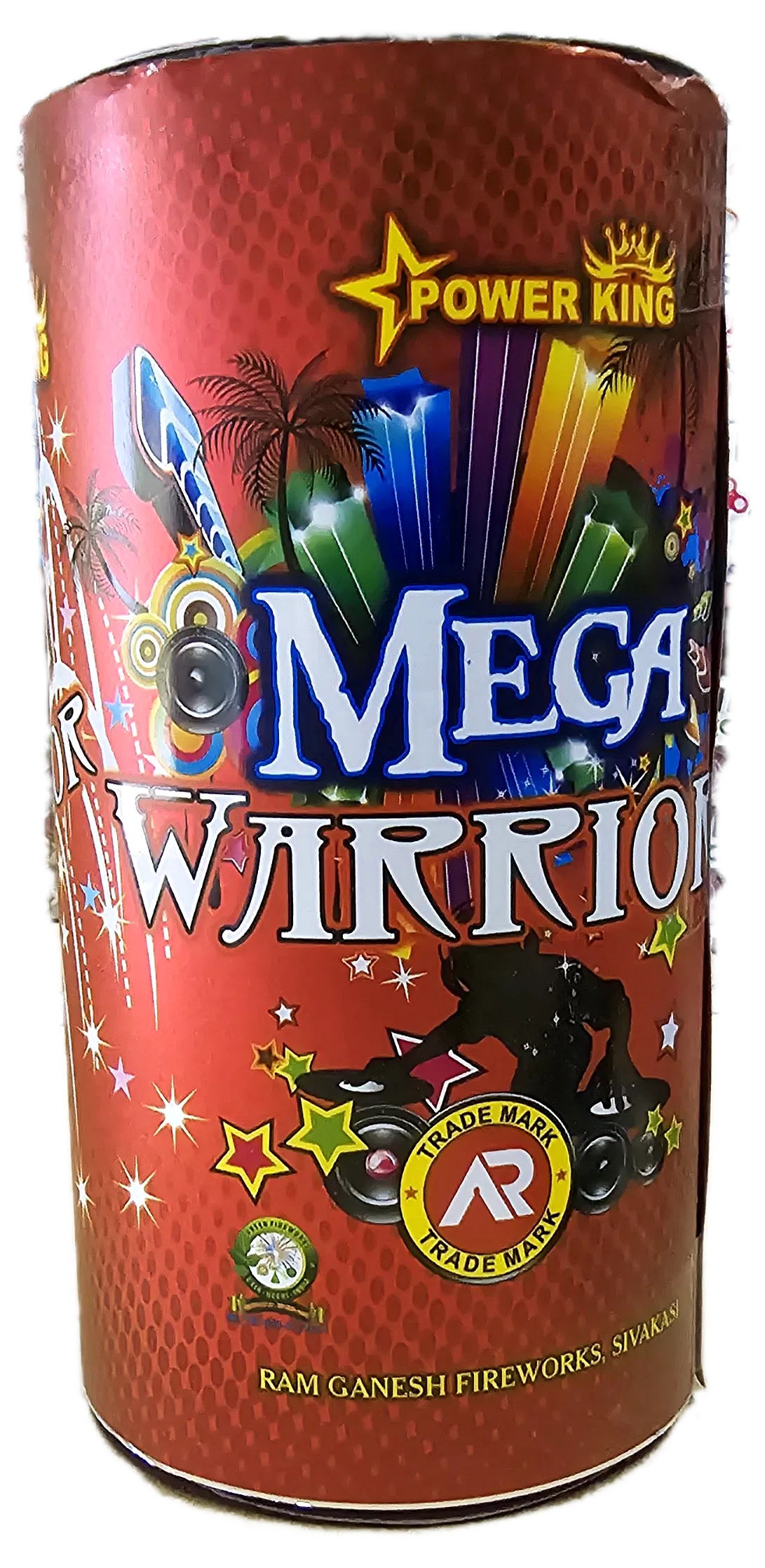 8” Mega Warrior Popcorn With Crackling Crackers