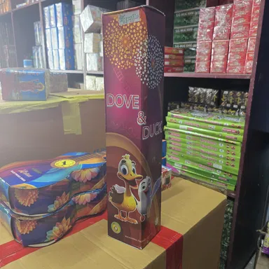 4 inch Double Ball Shell sky shot Crackers - 1pcs